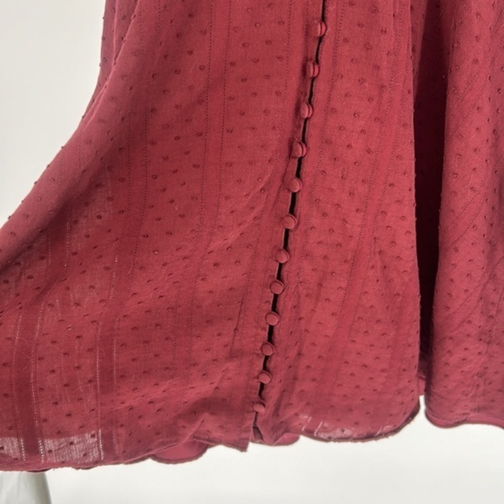 Madewell Burgundy Mini Dress - Picture 8 of 12